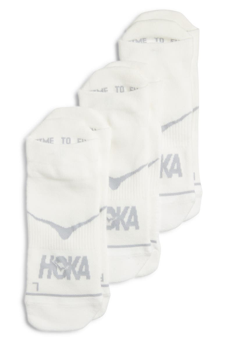 Run Assorted 3-Pack No-Show Socks, Main, color, WHITE / WHITE / WHITE