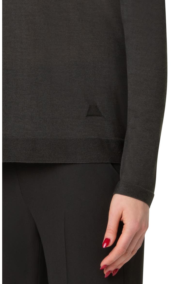 Cashmere & Silk Crewneck Sweater, Alternate, color, KALE GREEN