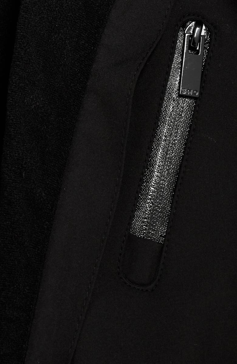 Topshop Faux Fur Trim Snowsuit, Alternate, color, 