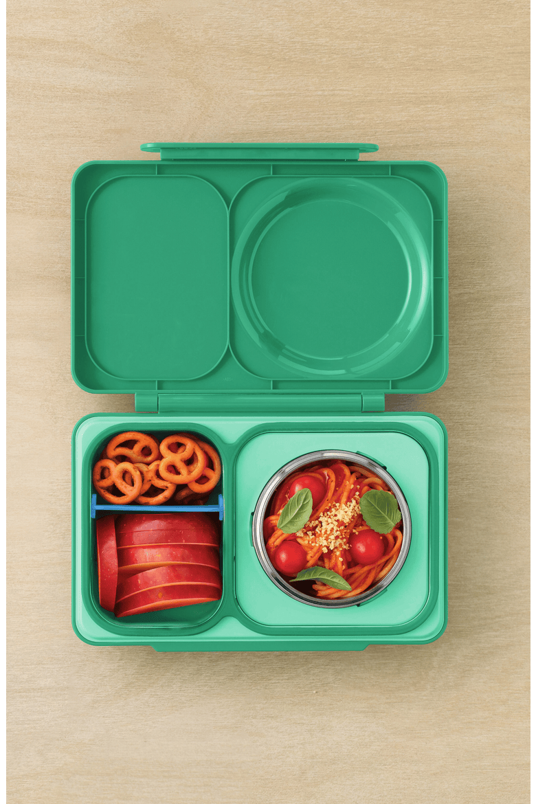 OmieBox UP Bento Box for Older Kids, Alternate, color, Jade Green