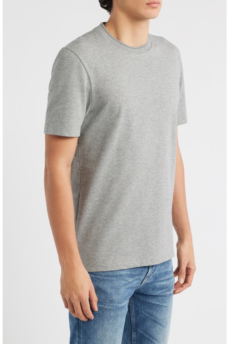 Thompson Tipped Cotton Blend T-Shirt, Alternate, color, SILVER