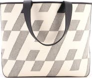 Pre-Owned Hermes Cabas H en Biais Tote Canvas with Leather 40