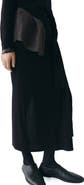 MANGO Knotted Knit Midi Skirt