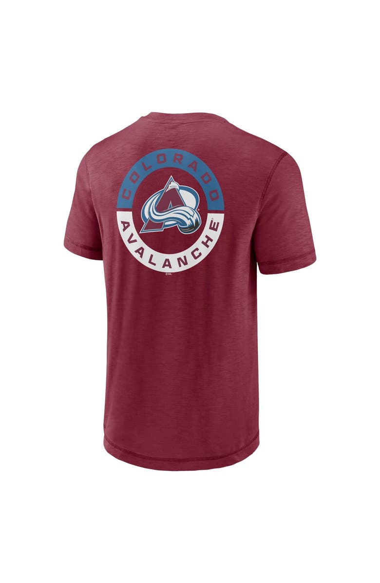 FANATICS Men's Fanatics Branded Burgundy Colorado Avalanche High Stick T-Shirt, Alternate, color, 