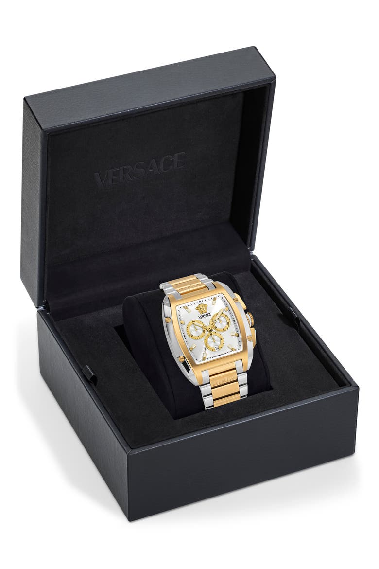 Dominus Chronograph Bracelet Watch, 42mm x 50mm, Alternate, color, TWO TONE