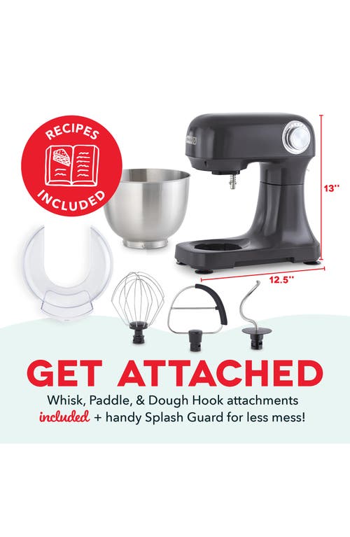Dash Tilt-head 3.5-quart Stand Mixer In Gray
