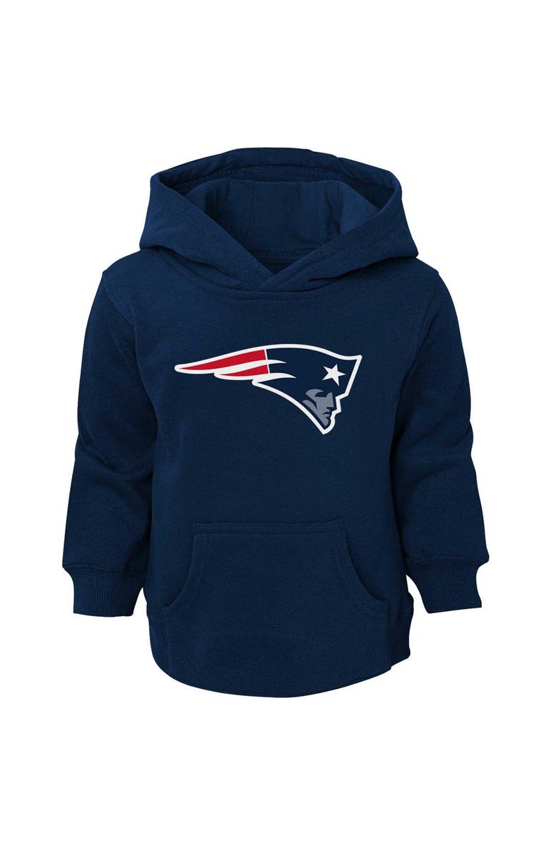 Outerstuff Toddler Navy New England Patriots Logo Pullover Hoodie, Main, color, Navy