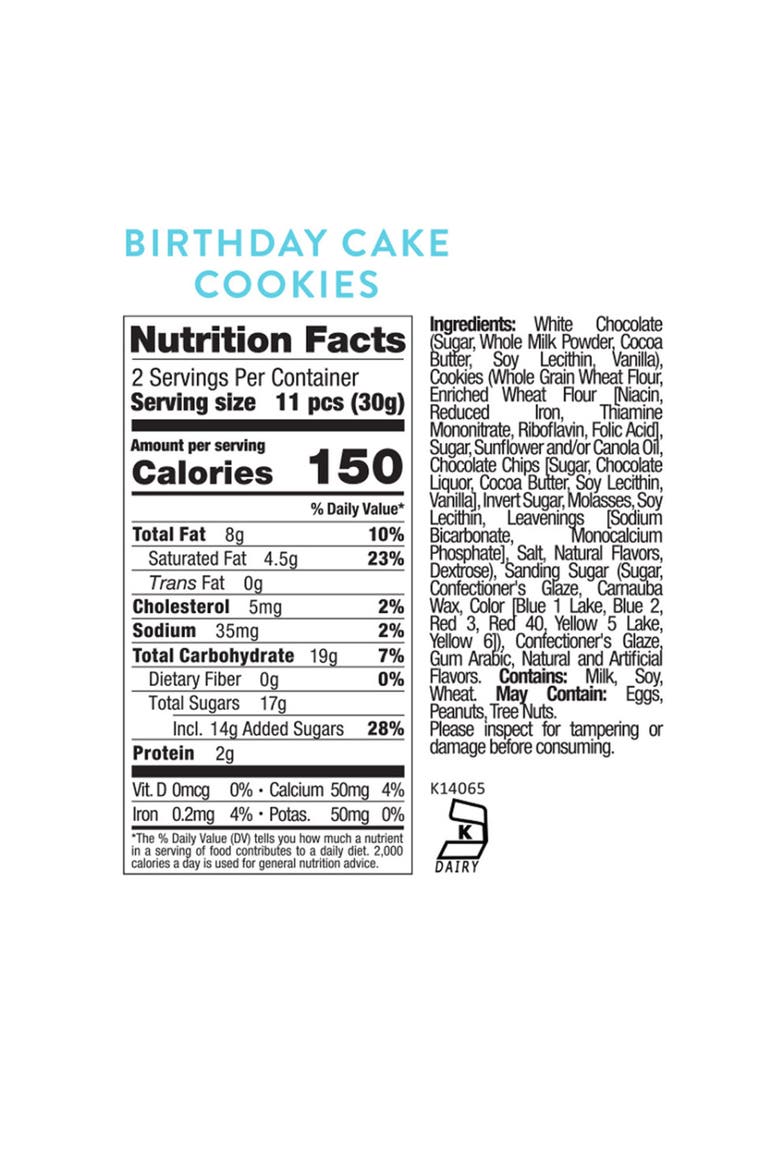 Birthday Cake Cookies Set of 3 Candy Cubes, Alternate, color, NO COLOR