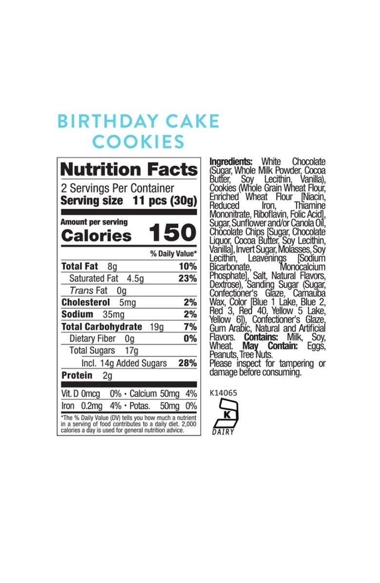 sugarfina Birthday Cake Cookies Set of 3 Candy Cubes, Alternate, color,