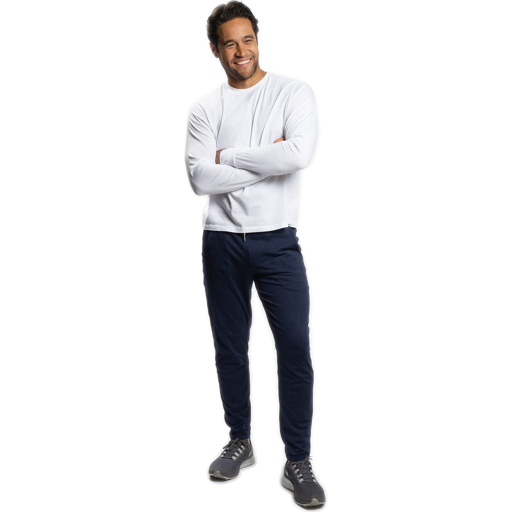 Peter Manning Performance Jogger In Navy