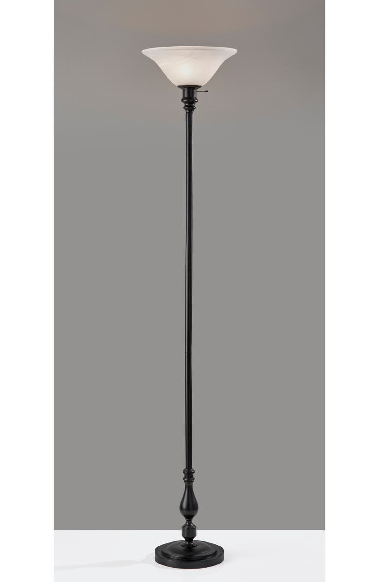 ADESSO LIGHTING Claret Torchiere Lamp, Alternate, color, Black