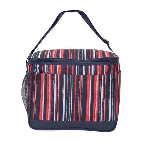 6.6gal Striped Cooler Bag