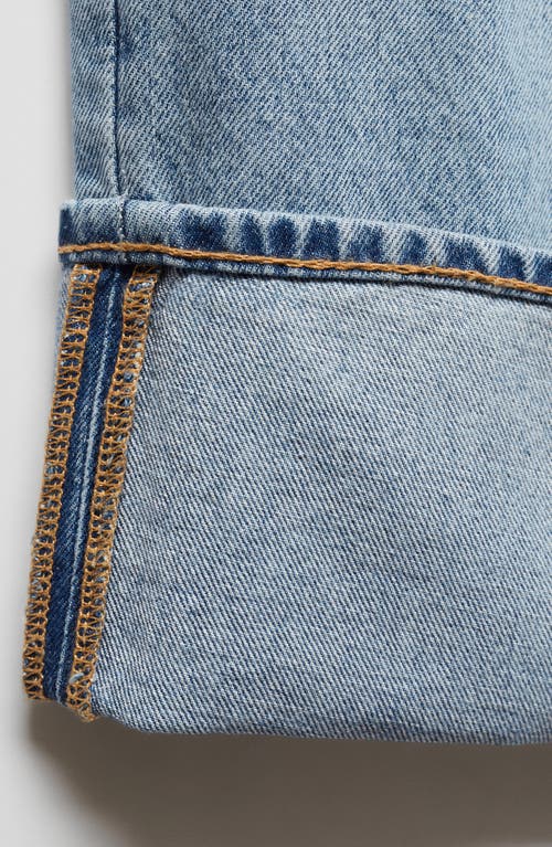 Mango Cuff Wide Leg Jeans