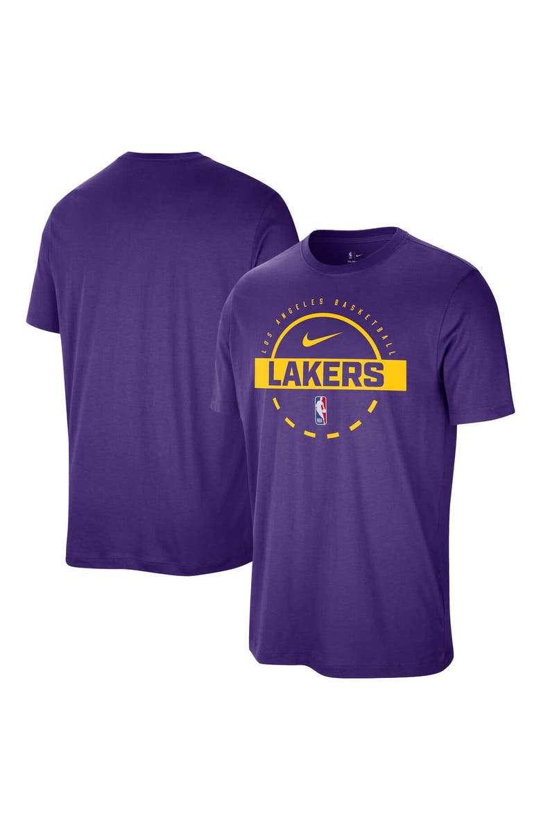 Nike Men's Nike Purple Los Angeles Lakers Authentic Practice T-Shirt, Main, color, Purple