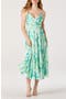  Teal Multi Floral
