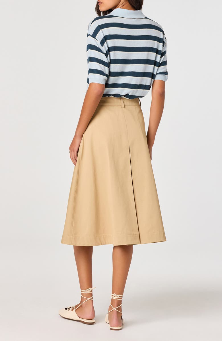 ASTR the Label Scottie Stripe Knit Polo, Alternate, color, Blue Stripe