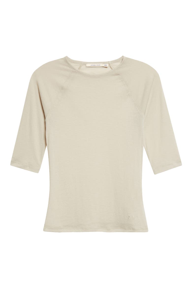 Pia Organic Cotton Blend T-Shirt, Alternate, color, 621 - ECRU