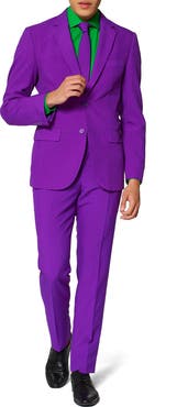 OppoSuits Purple Prince Slim Fit Two-Piece Suit & Tie Set
