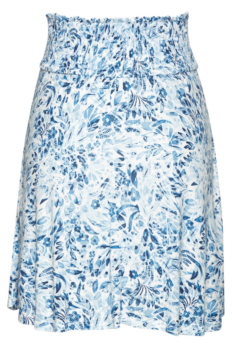 Floral Flared Skirt, Alternate, color, Blue Floral