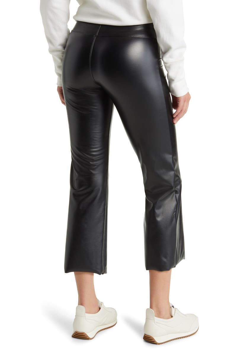 Hue Crop Faux Leather Leggings, Alternate, color,