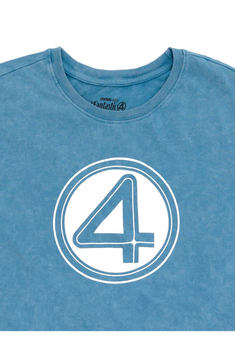 Marvel Fantastic Four Cosplay Short Sleeve T-Shirt, Alternate, color, Mottled Blue F4