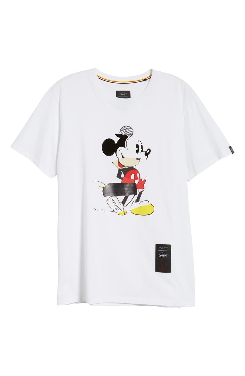 rag & bone Mickey Mouse Collage Unisex Graphic T-Shirt, Alternate, color, 