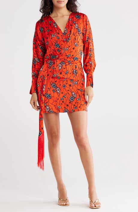 Joie Ronnie Front Wrap Long Sleeve Minidress