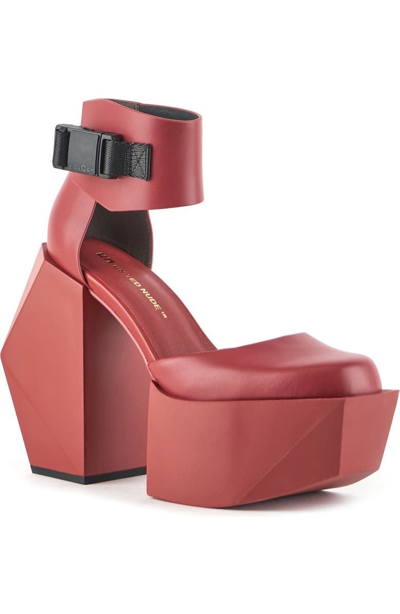 United Nude Stage D2 d'Orsay Platform Pump, Alternate, color, Intense Rust