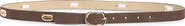 Linea Pelle Oval Grommet Skinny Leather Belt