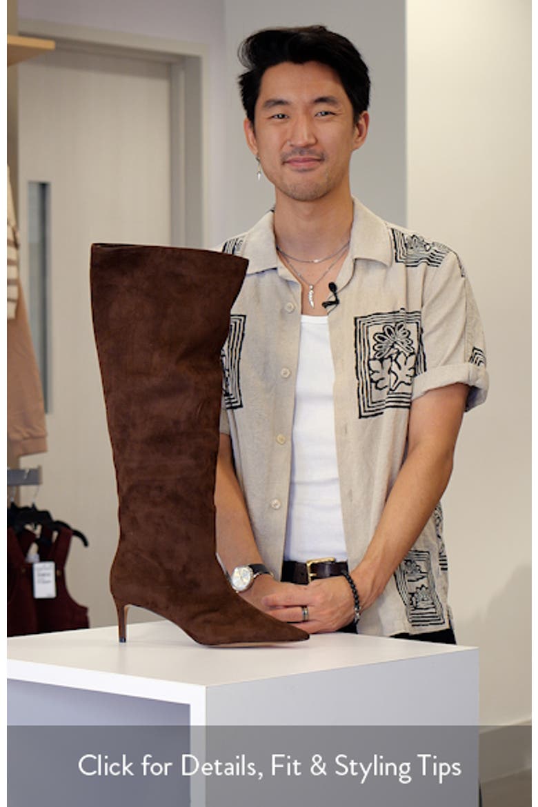 Kaylynn Pointed Toe Knee High Boot video