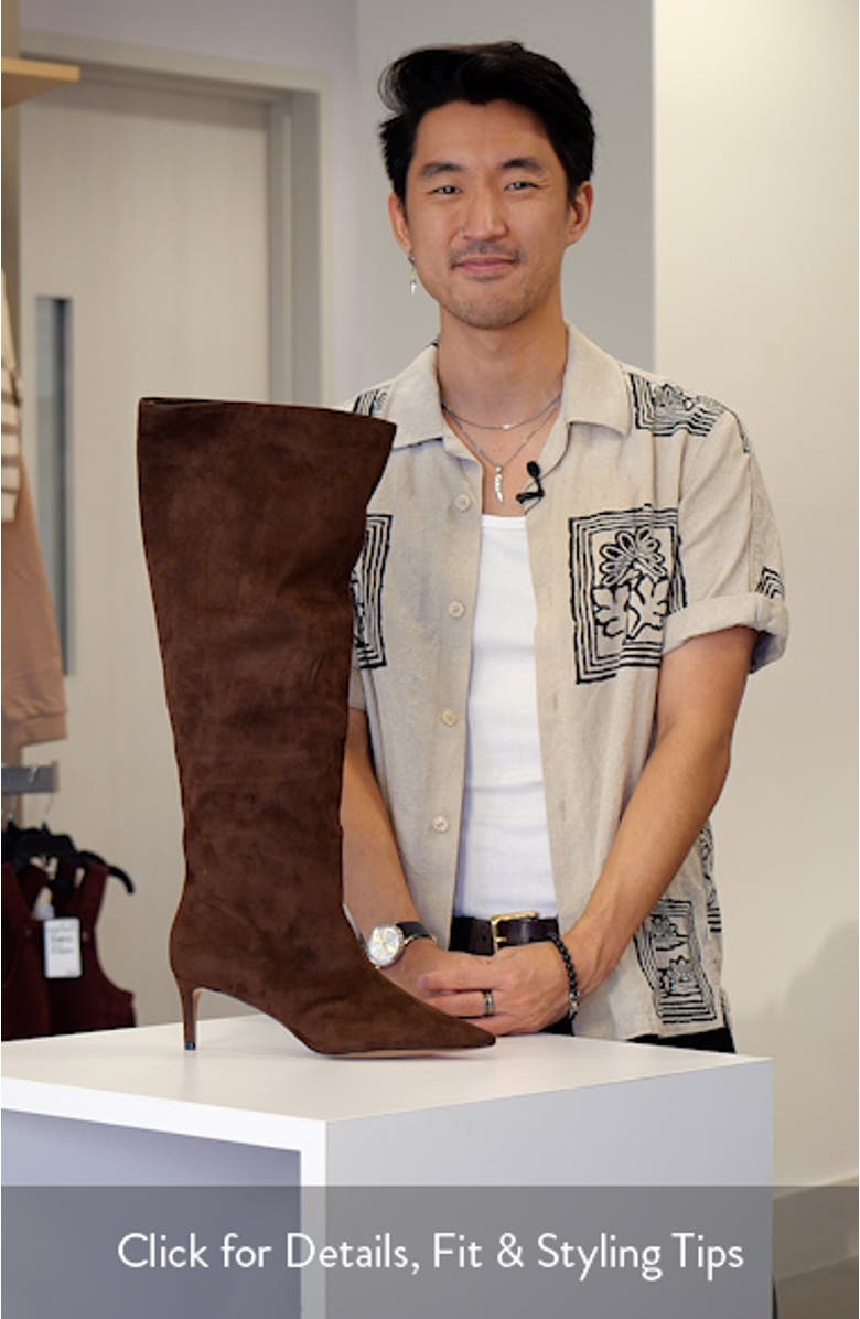 Kaylynn Pointed Toe Knee High Boot, sales video thumbnail