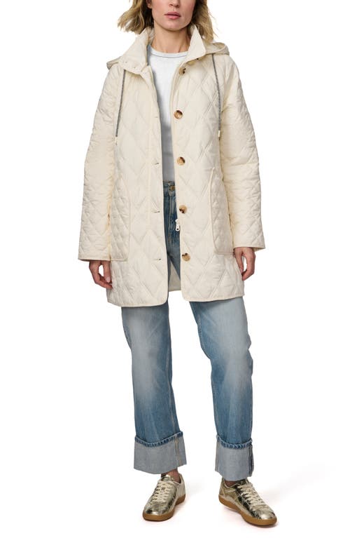 BERNARDO BERNARDO DIAMOND QUILTED HOODED LINER JACKET 