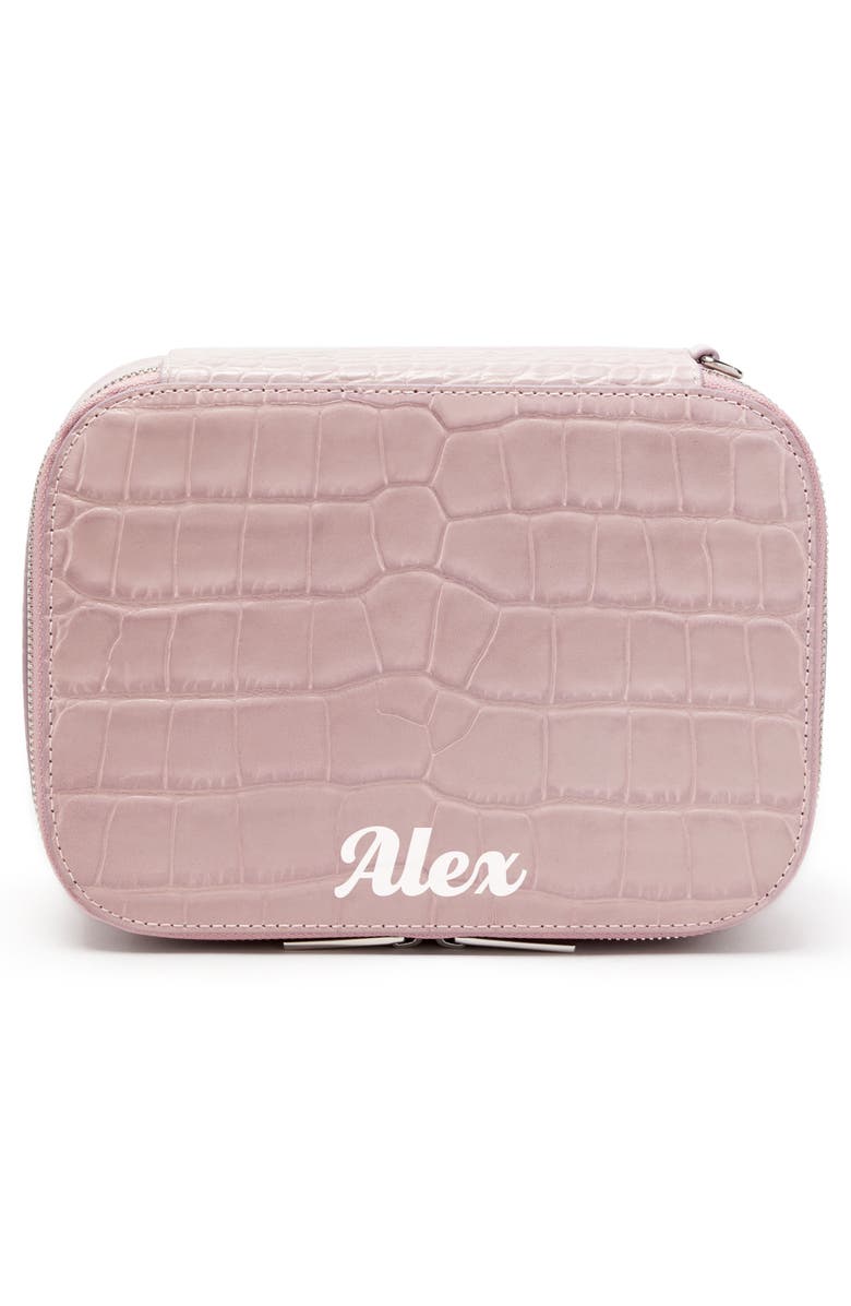 Pop & Suki Croc Embossed Bigger Makeup Bag, Alternate, color, 