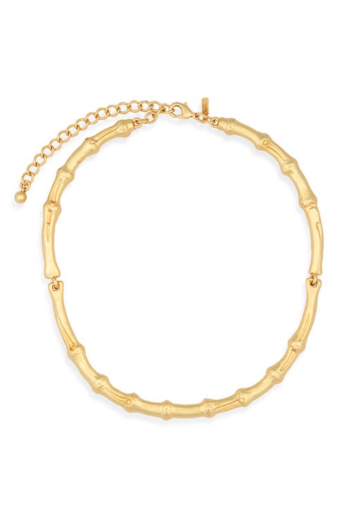 Bamboo Shaped Collar Necklace