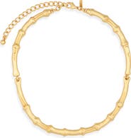 Kenneth Jay Lane Bamboo Shaped Collar Necklace