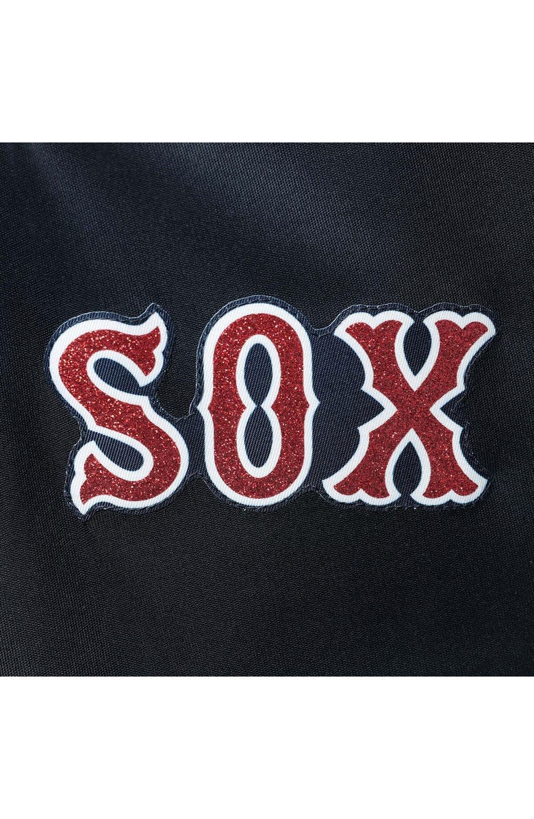 PROFILE Women's Navy Boston Red Sox Plus Size Diva Notch Neck Raglan T-Shirt, Alternate, color, 