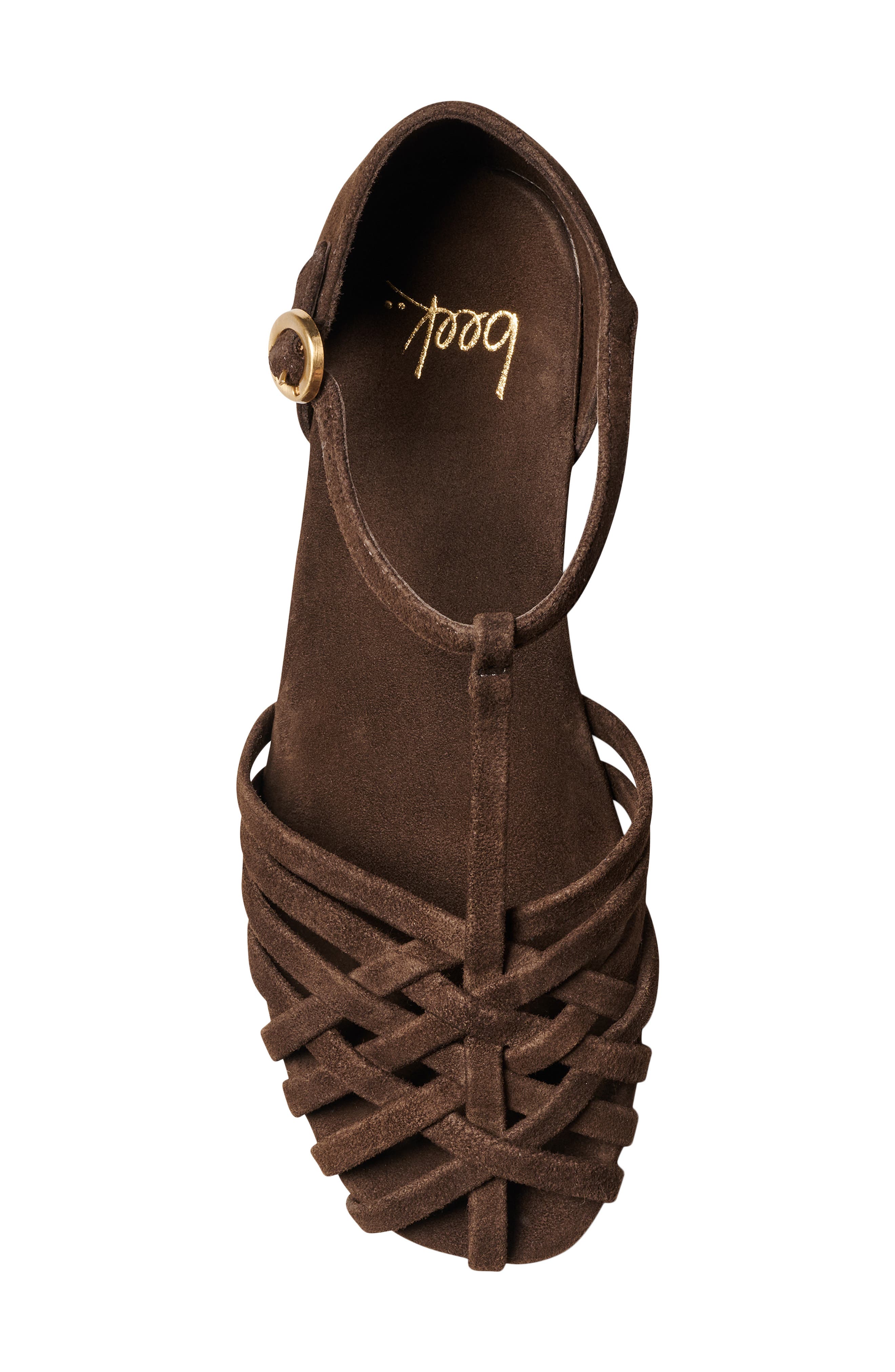 Wren Leather Sandal, Alternate, color, COFFEE