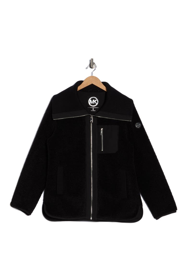 Zip Fleece Jacket, Alternate, color, BLACK