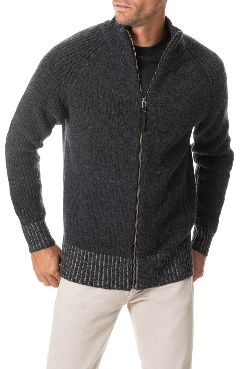 Rodd & Gunn Grovetown Full Zip Wool Sweater, Main, color, 