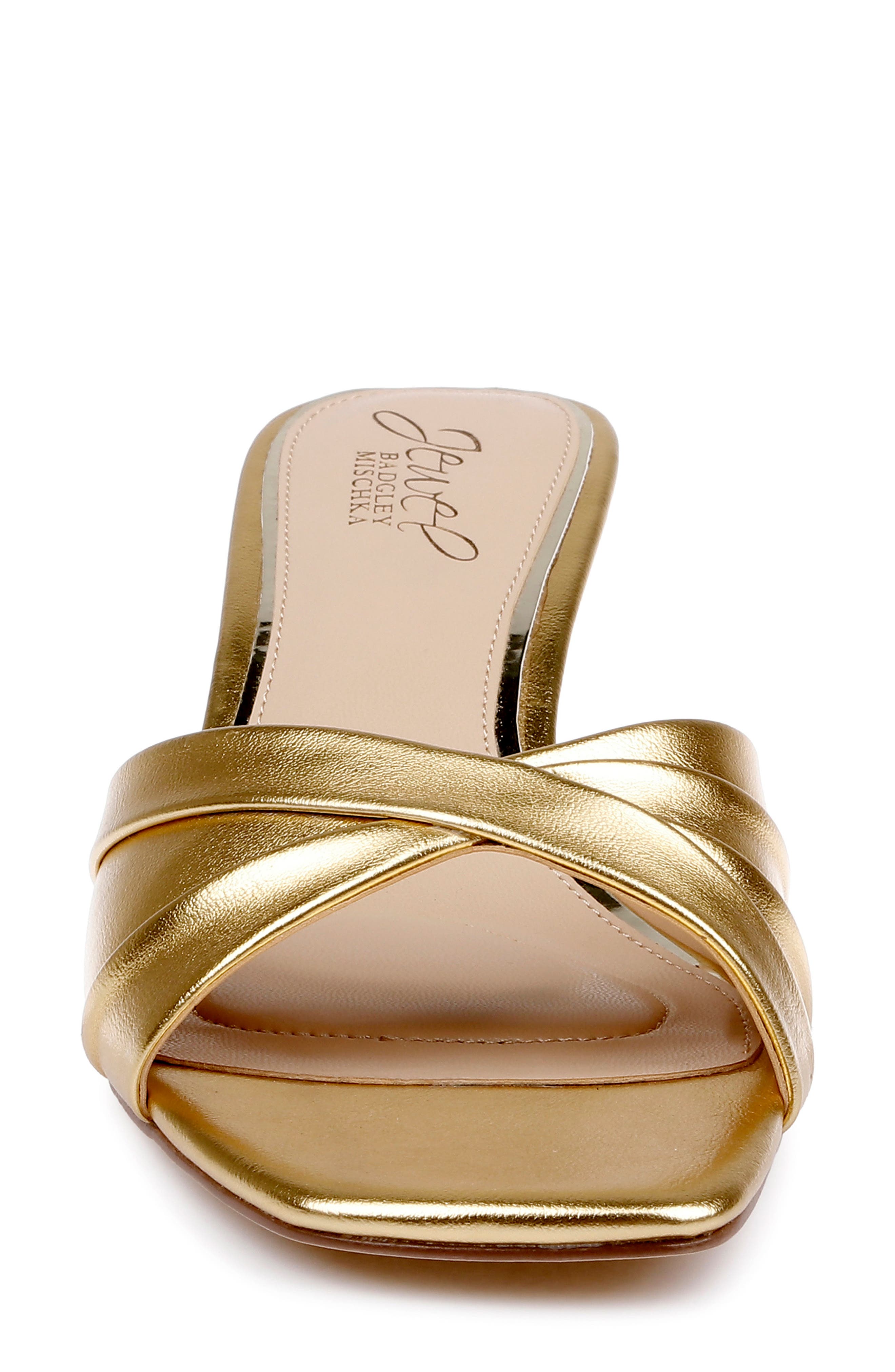 Paris Slide Sandal, Alternate, color, GOLD METALLIC
