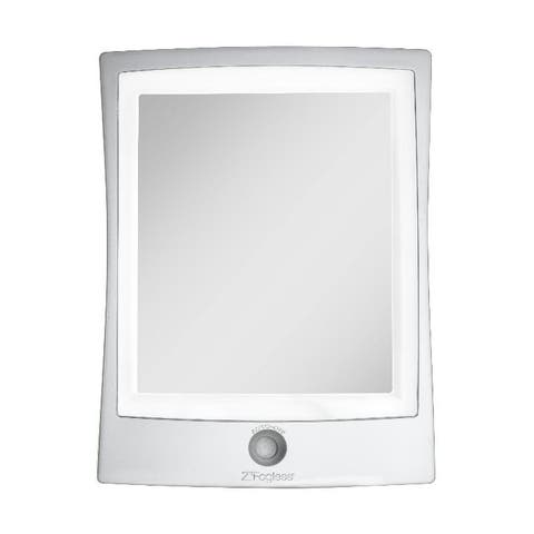 Fogless Lighted Shower Mirror with Mount & Rechargeable