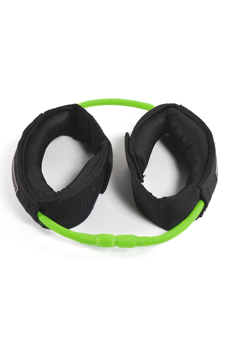 Power Systems Versa Cuff, 2 Padded Cuff with Resistance Tubes for Wrist & Ankle, Main, color, Lime Green