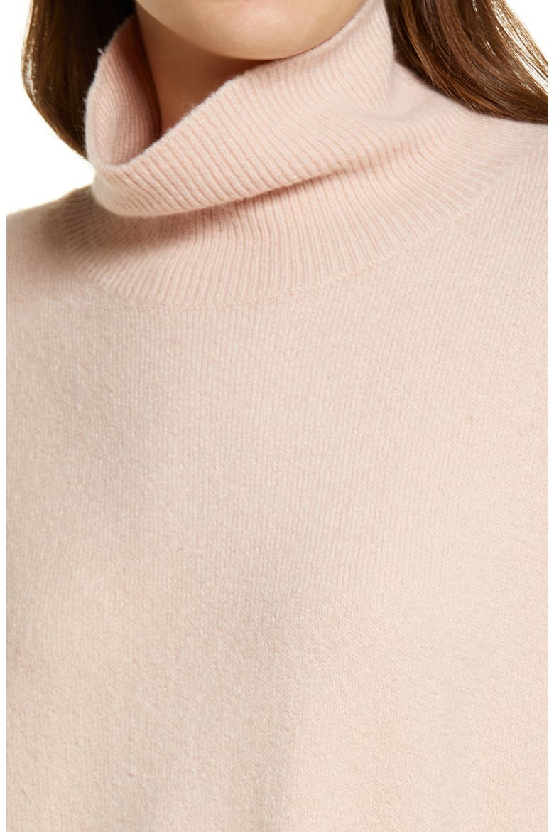 Turtleneck Sweater, Alternate, color, PINK SMOKE