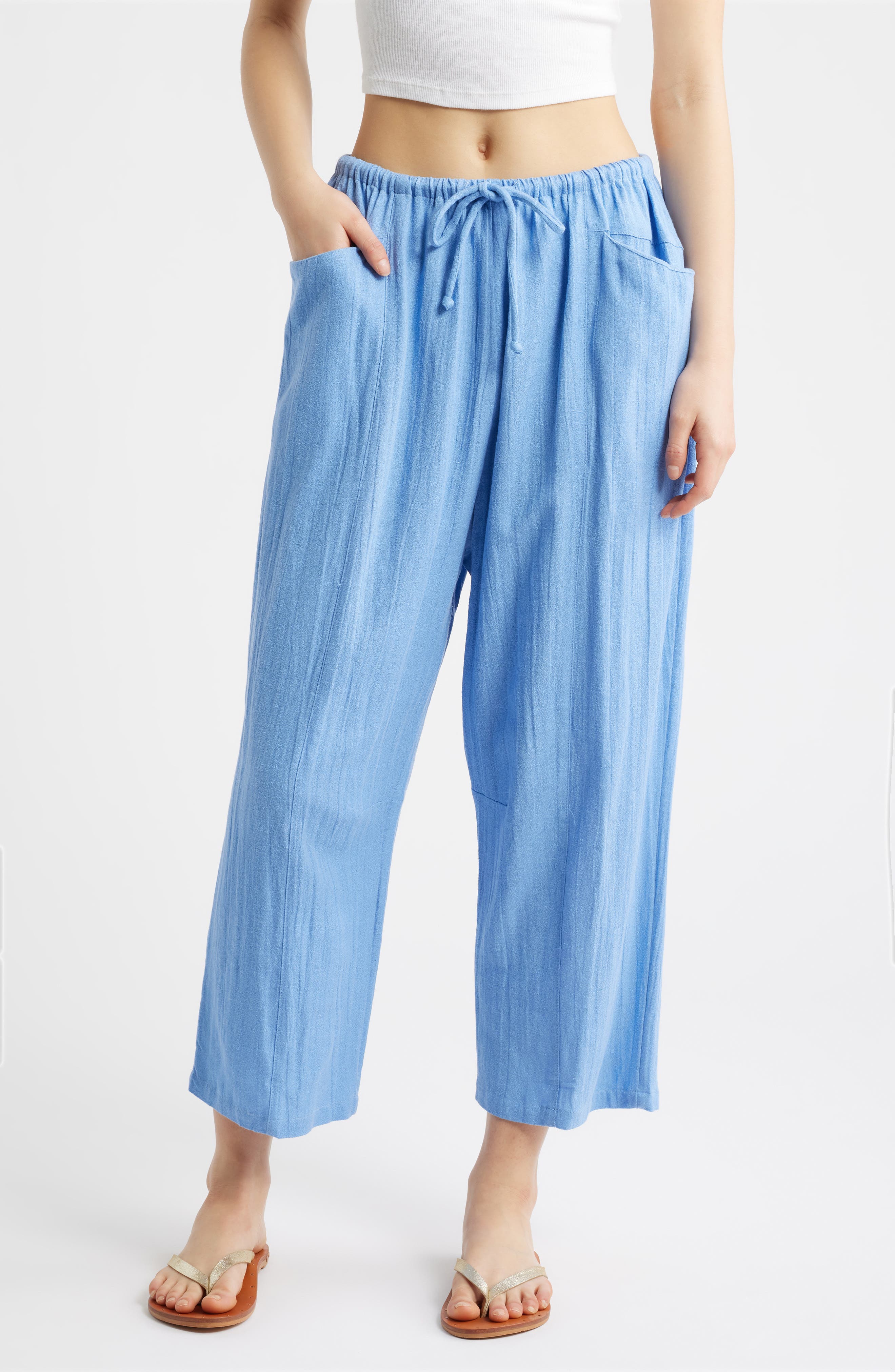 Vibe Surf Barrel Leg Drawstring Pants - image 4