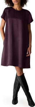 Eileen Fisher Round Neck Shift Dress