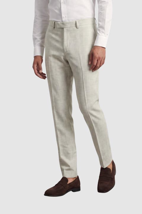 Beckford Slim Fit Check Suit Trousers