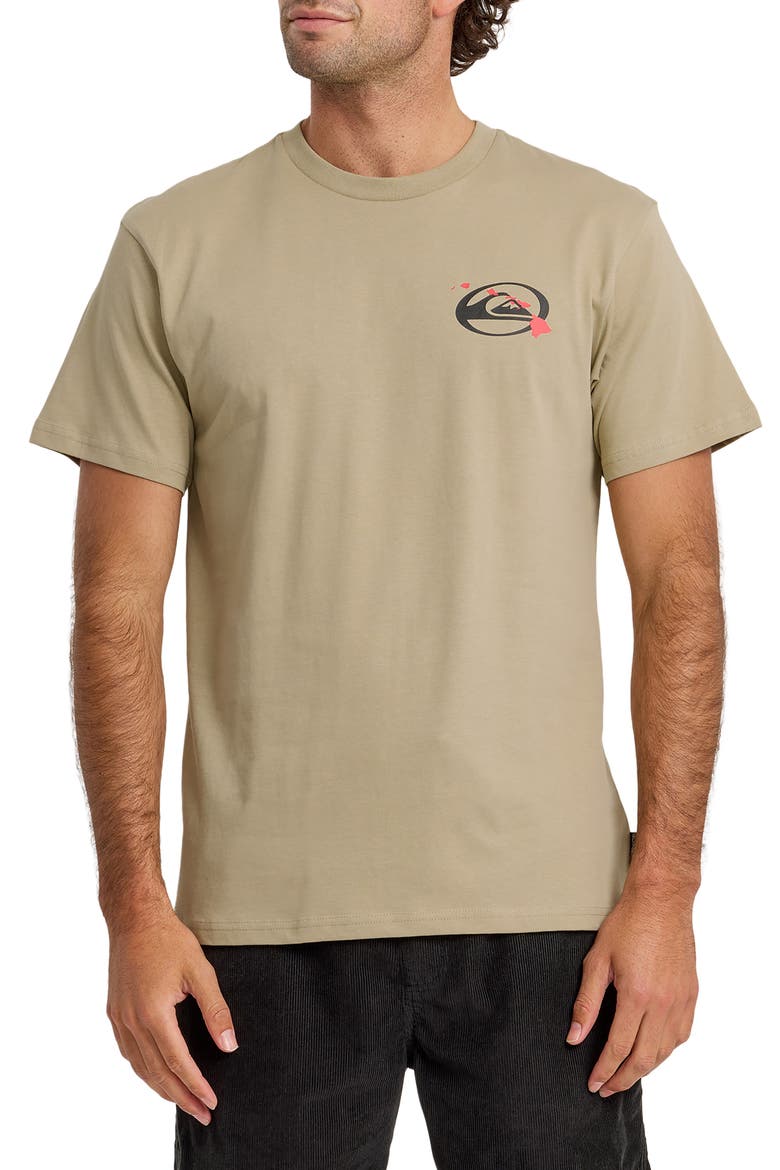 HI Quiki Islands Cotton Graphic T-Shirt, Main, color, SENECA ROCK