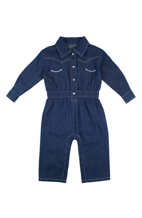 Kids' Western Denim Romper