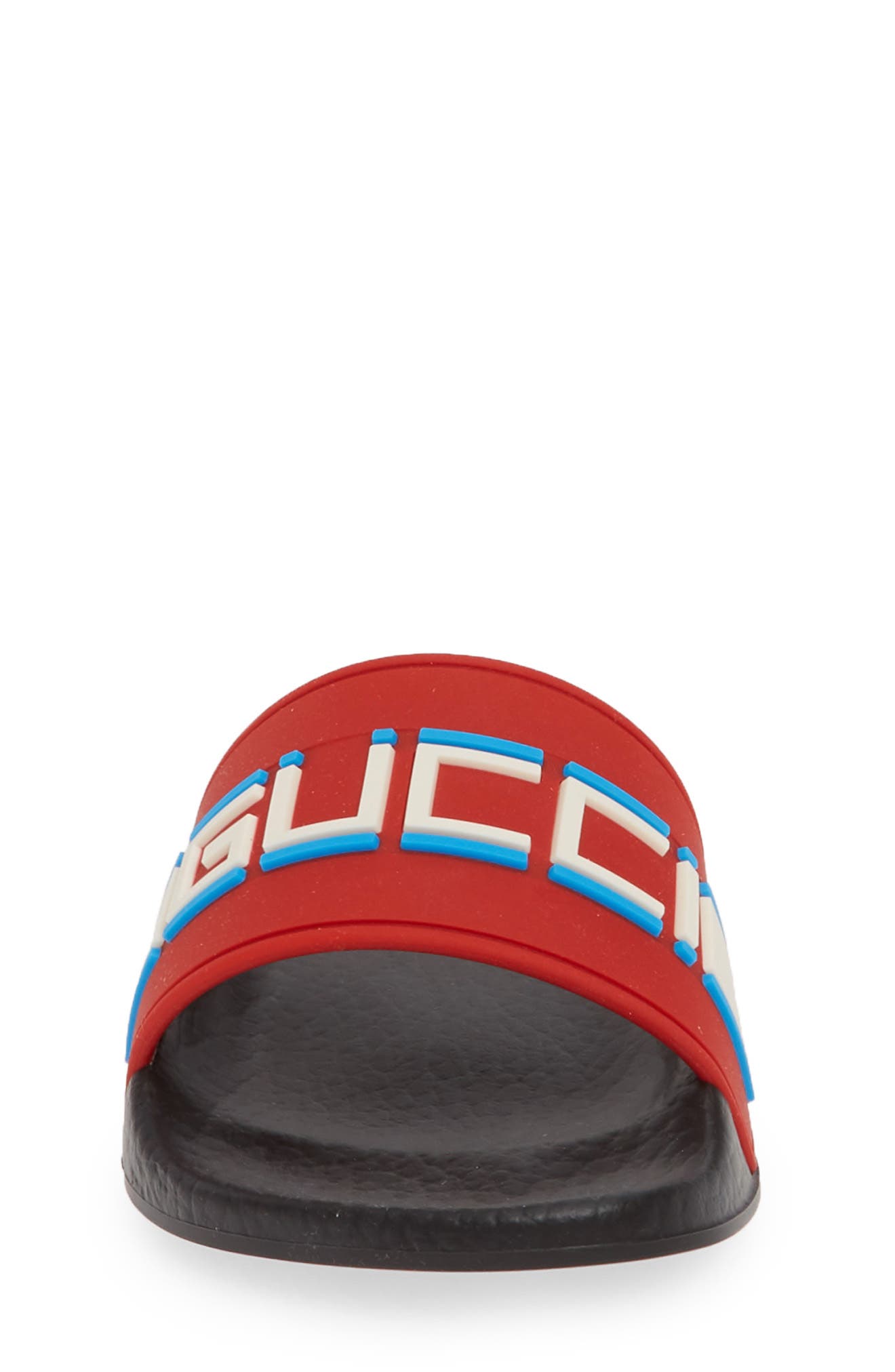 Gucci Logo Slide Sandal, Alternate, color, 