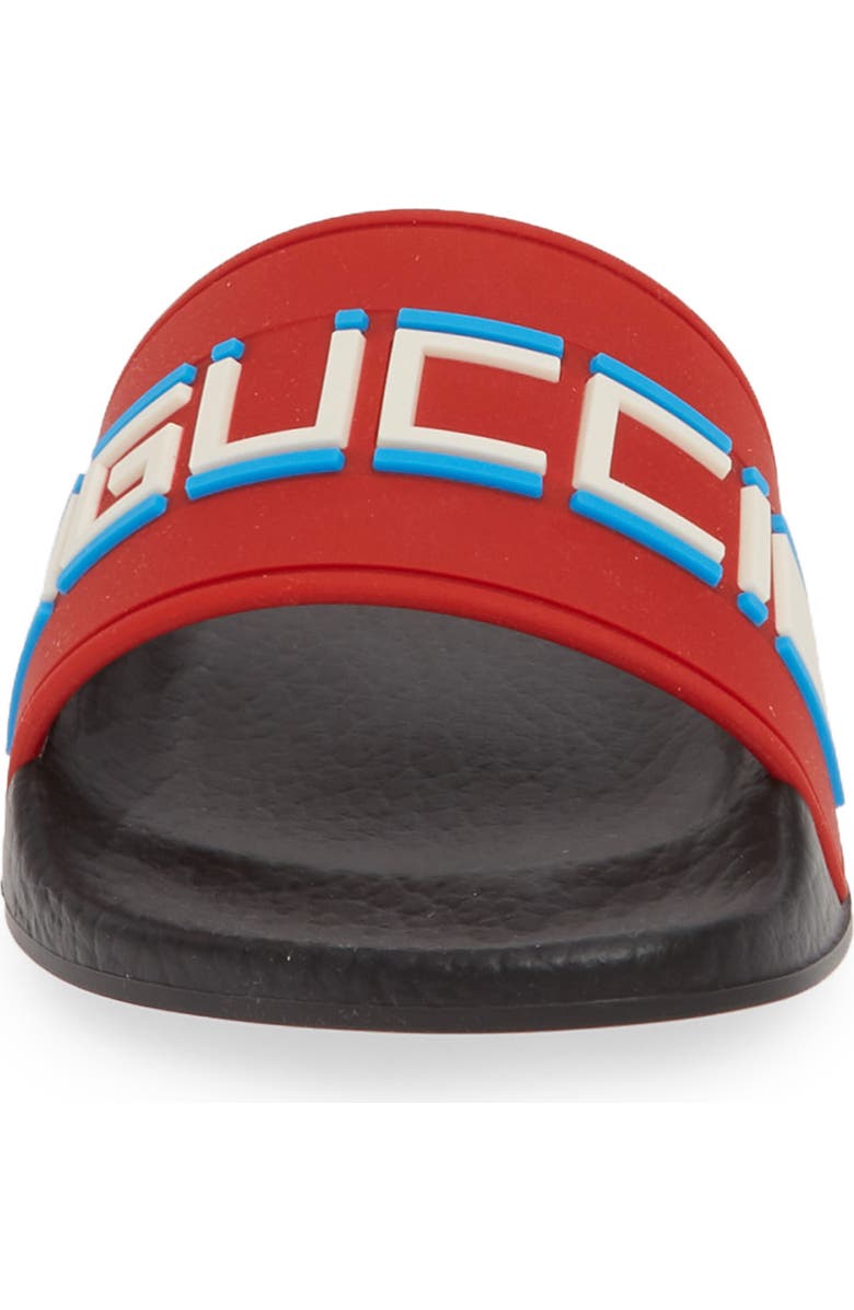 Gucci Logo Slide Sandal, Alternate, color,